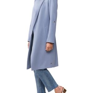Soia & kyo Ornella long coat in light blue
